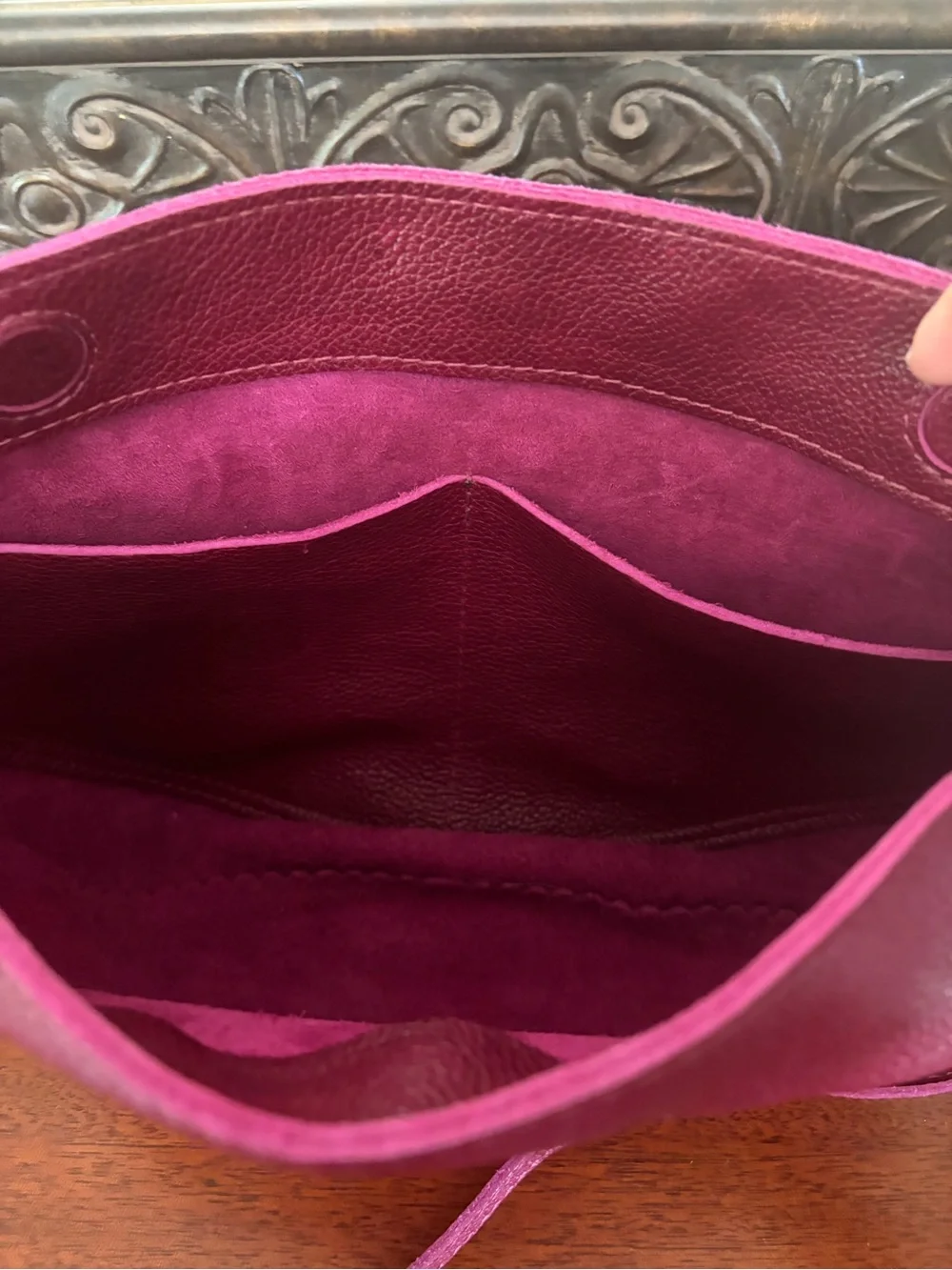 Portland Leather Large Koala Sling Bag Orchid